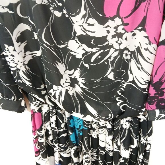 Vintage Floral Semi Sheer Dress - Picture 5 of 11